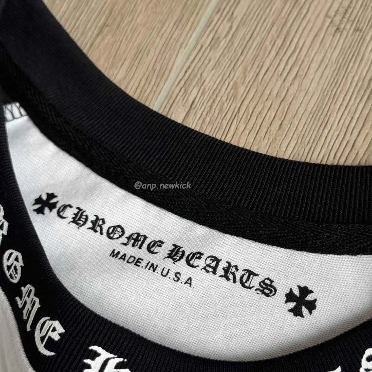 Chrome Hearts Horseshoe Baseball Shirt White Black (6) - www.newkick.org